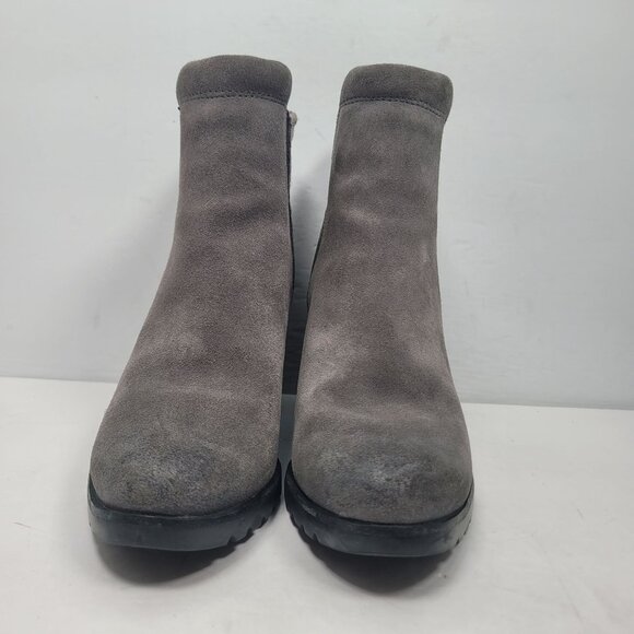 Sorel After Hours Women's Gray Suede Wedge Ankle Boots US Size 9.5 - Picture 3 of 10